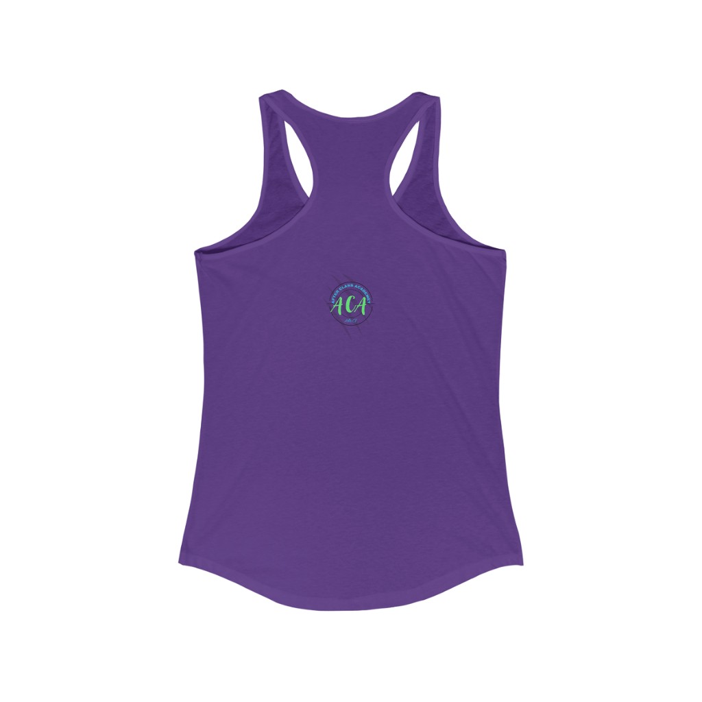 "Straight Outta Practice" dance Women's Ideal Racerback Tank - Image 2
