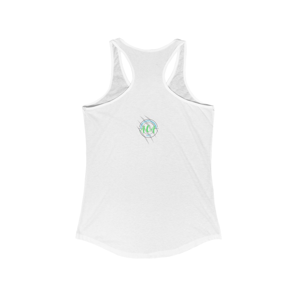 "Straight Outta Practice" dance Women's Ideal Racerback Tank - Image 4