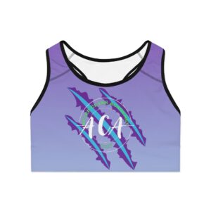 ACA cheer practice Sports Bra (AOP)