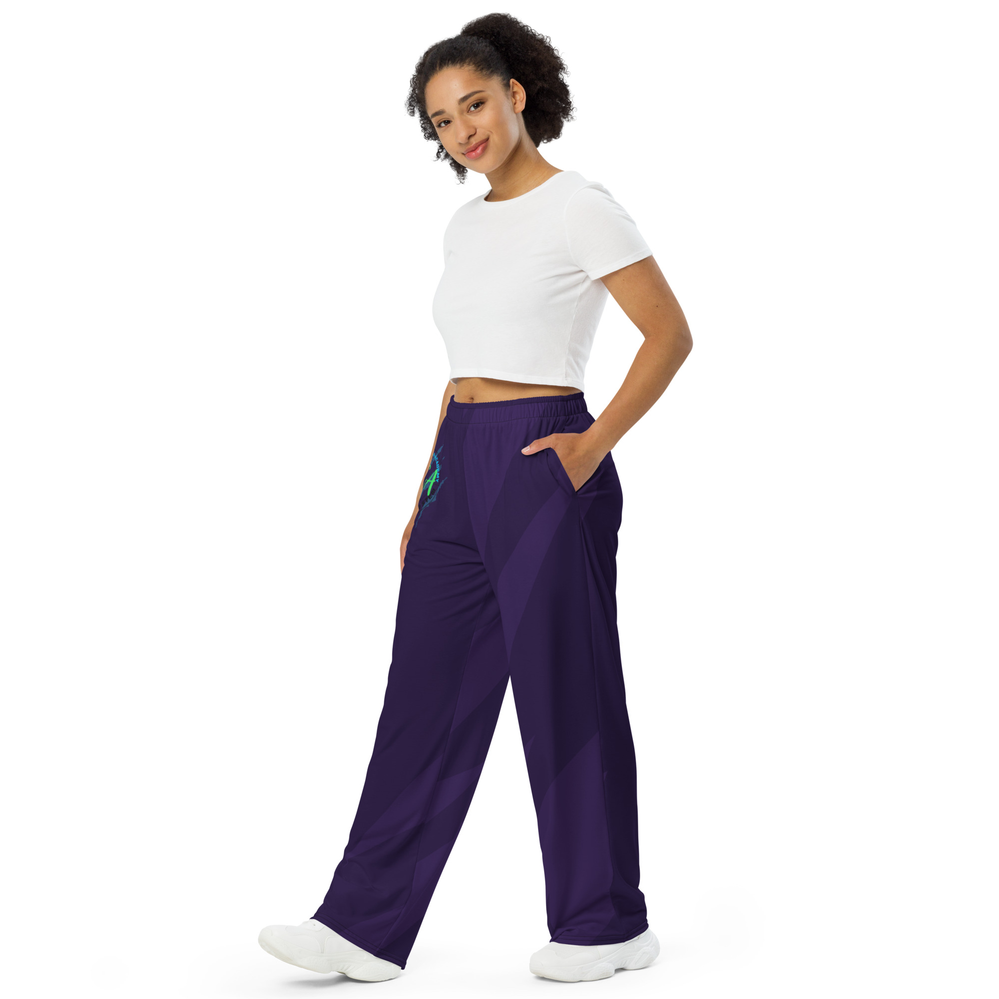 Season 4 purple wide-leg pants - Image 2